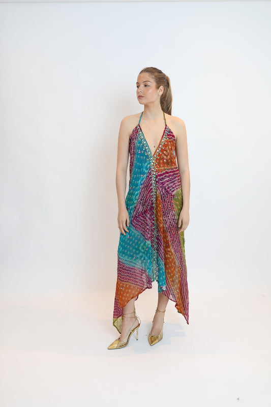 Vestido joya multicolor 072