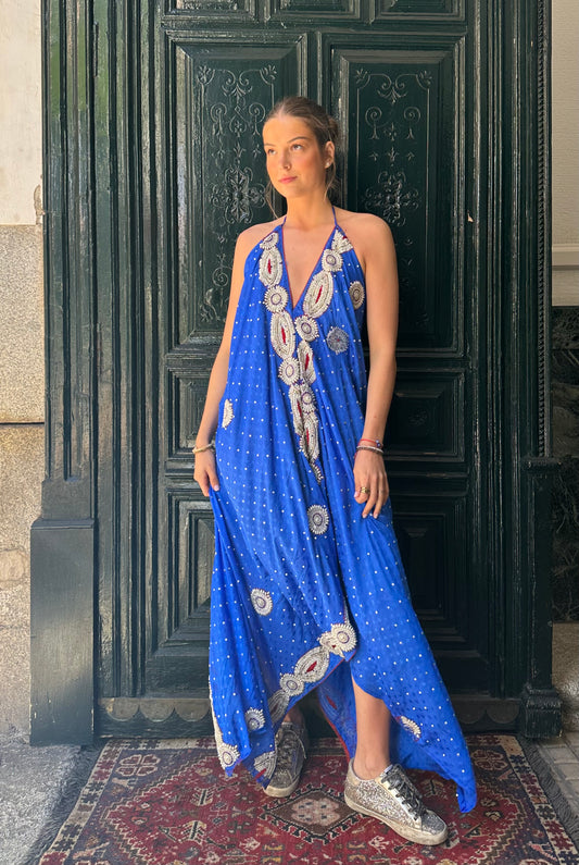 Vestido joya azul