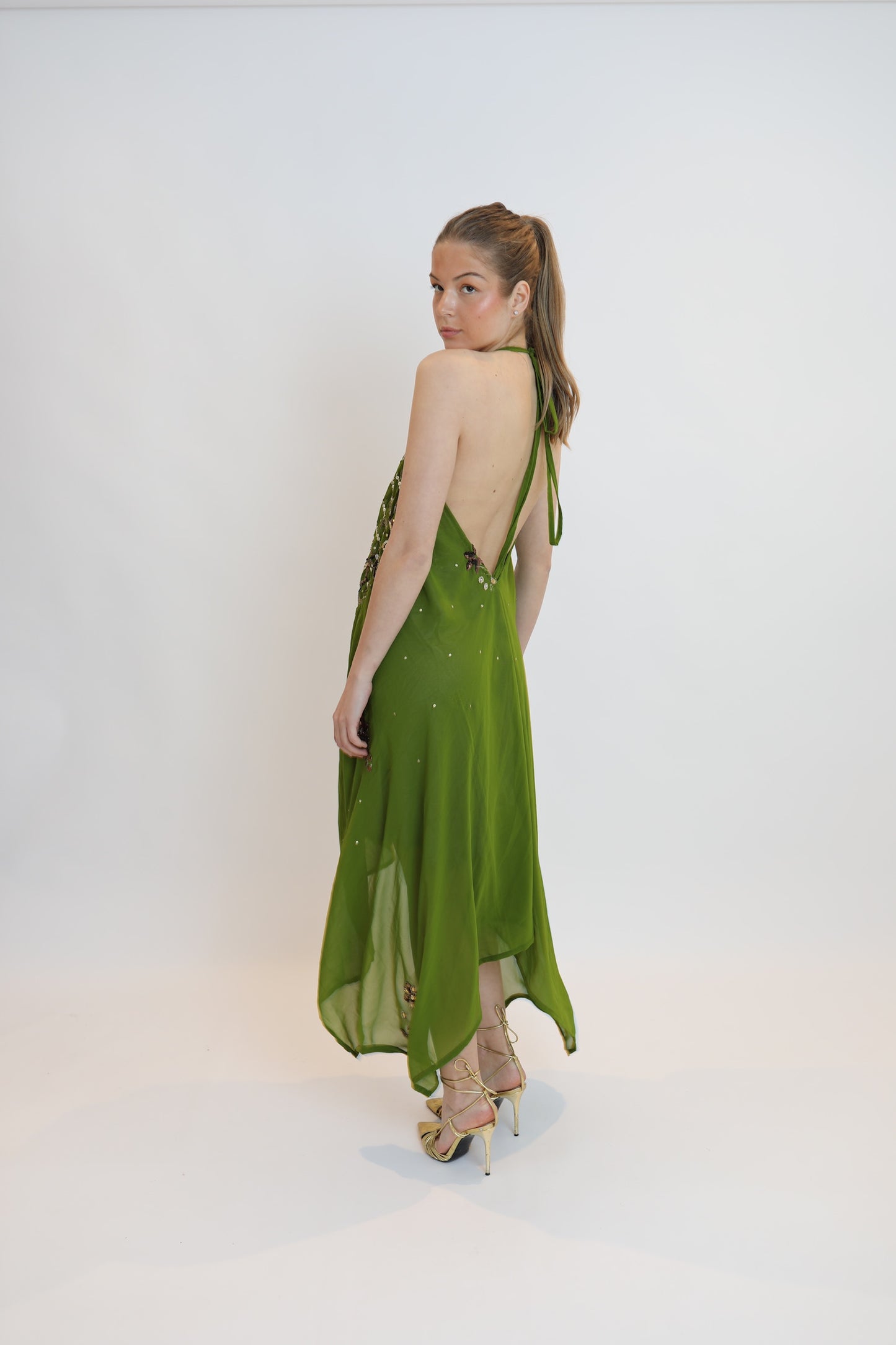 Vestido joya verde 121