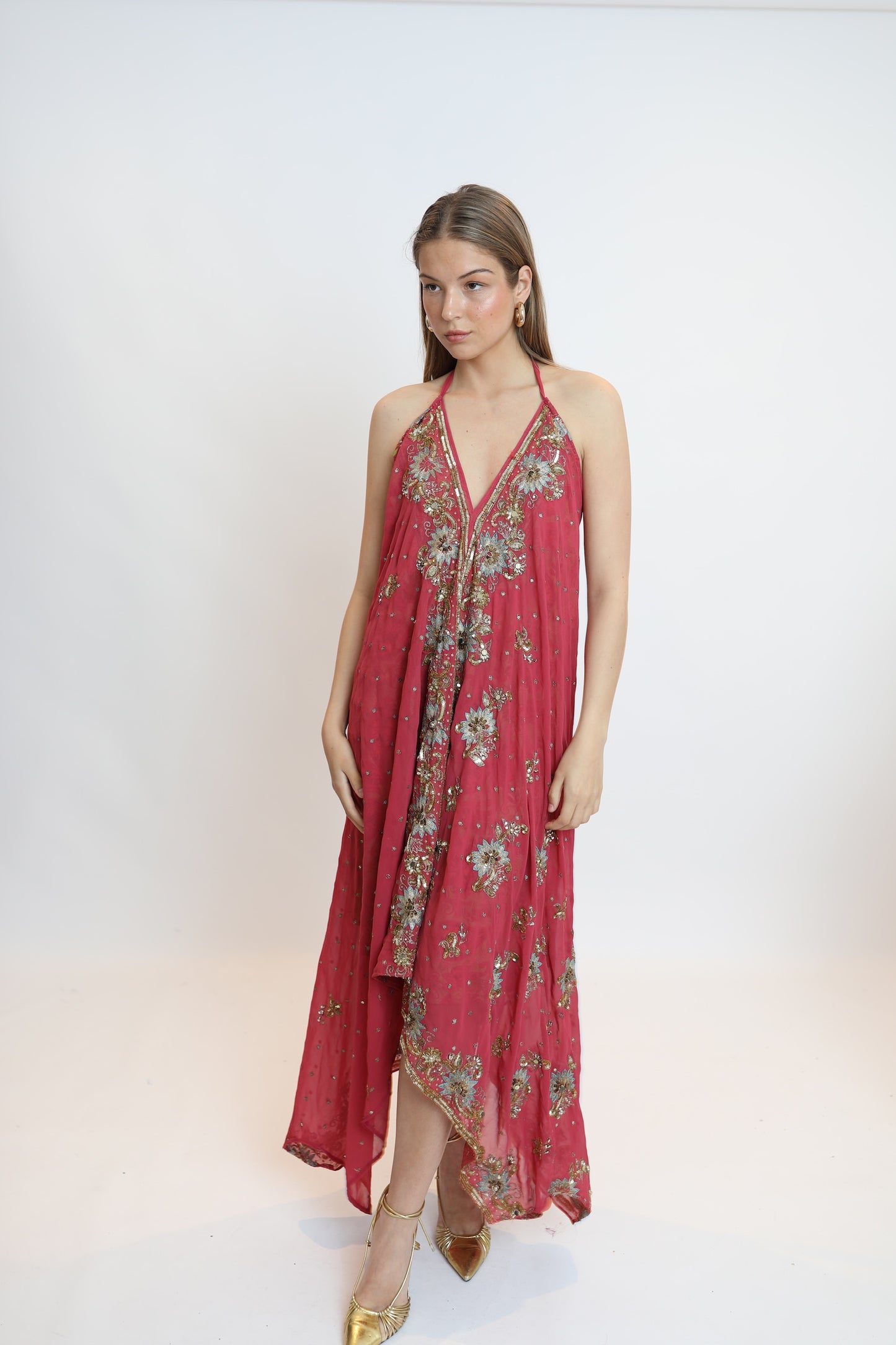 Vestido joya rosa 284