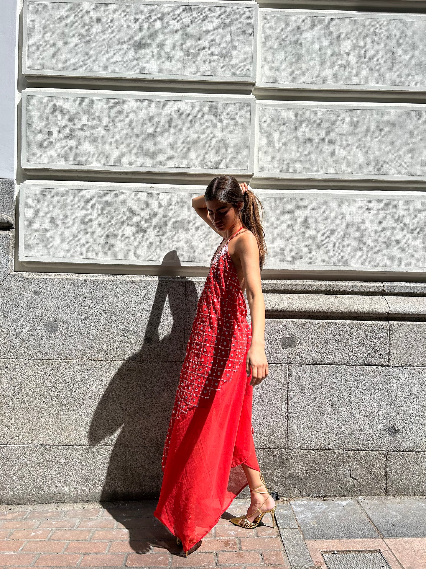 Vestido joya rojo