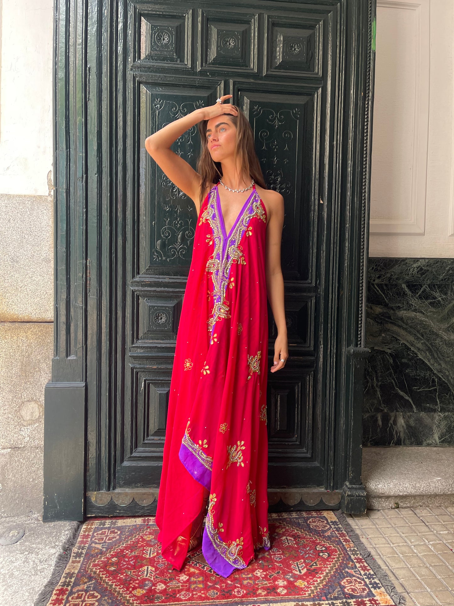 Vestido joya roso rojo