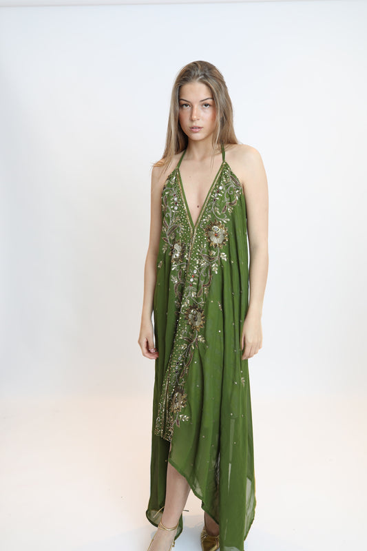Vestido joya verde 246
