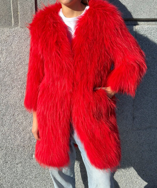 Abrigo fly Long (rojo)