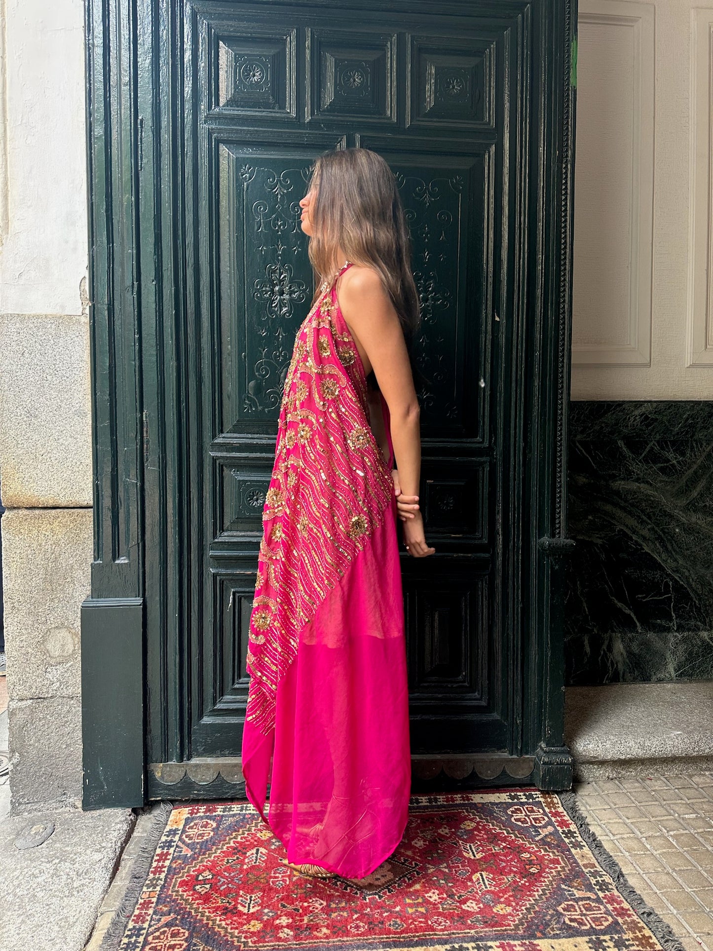 Vestido joya rosa