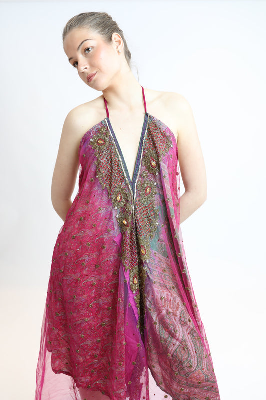 Vestido joya multicolor 086