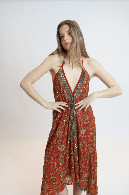 Vestido joya rojo 167