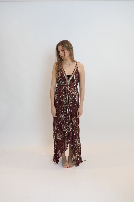 Vestido joya rojo 128