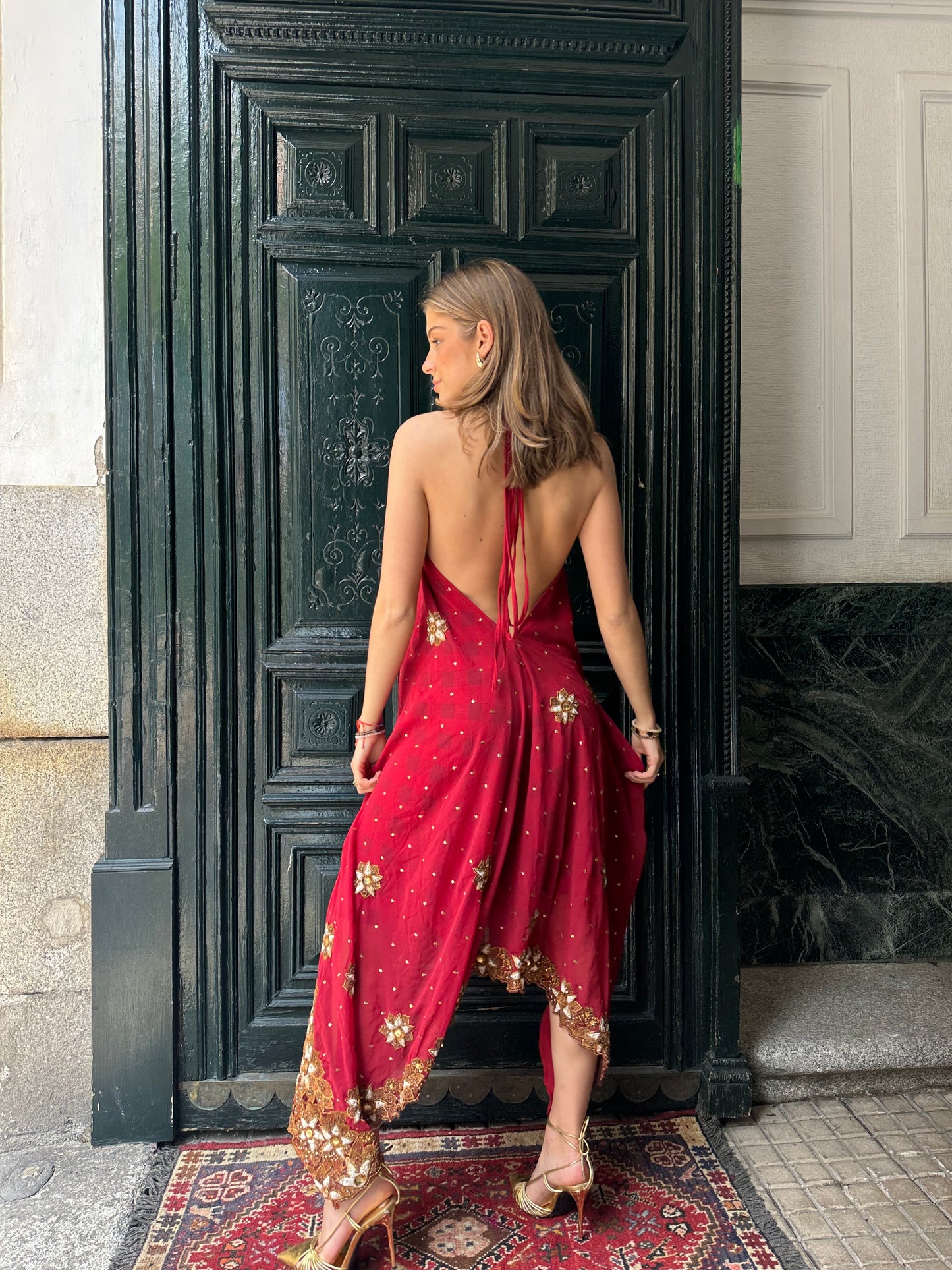 Vestido amapola rojo