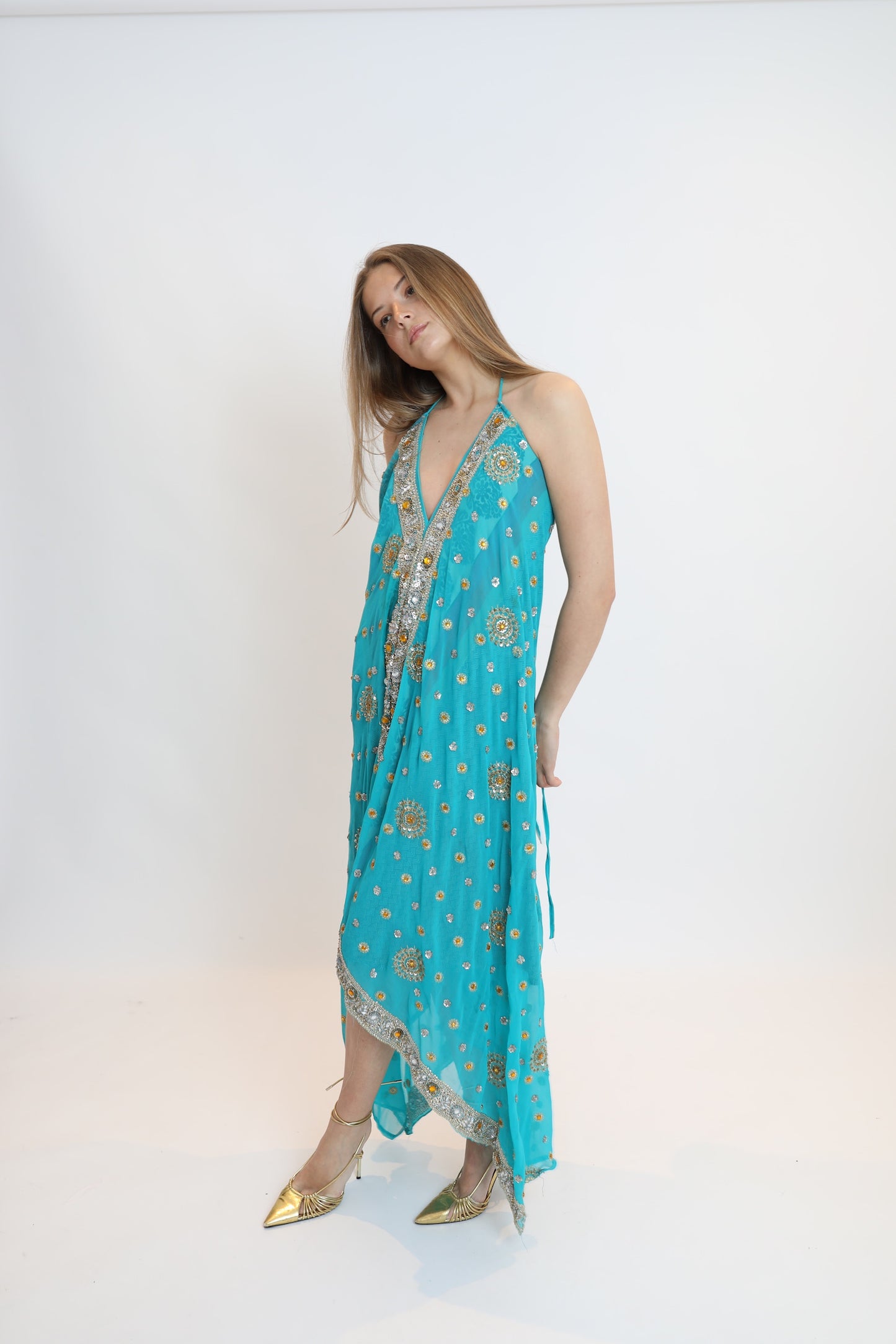 Vestido joya azul 230