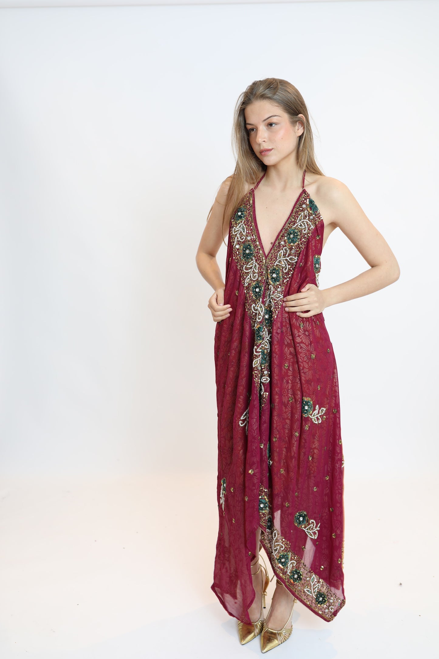 Vestido joya rojo 179