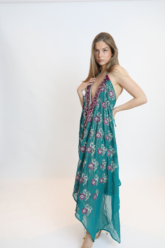 Vestido joya azul 248