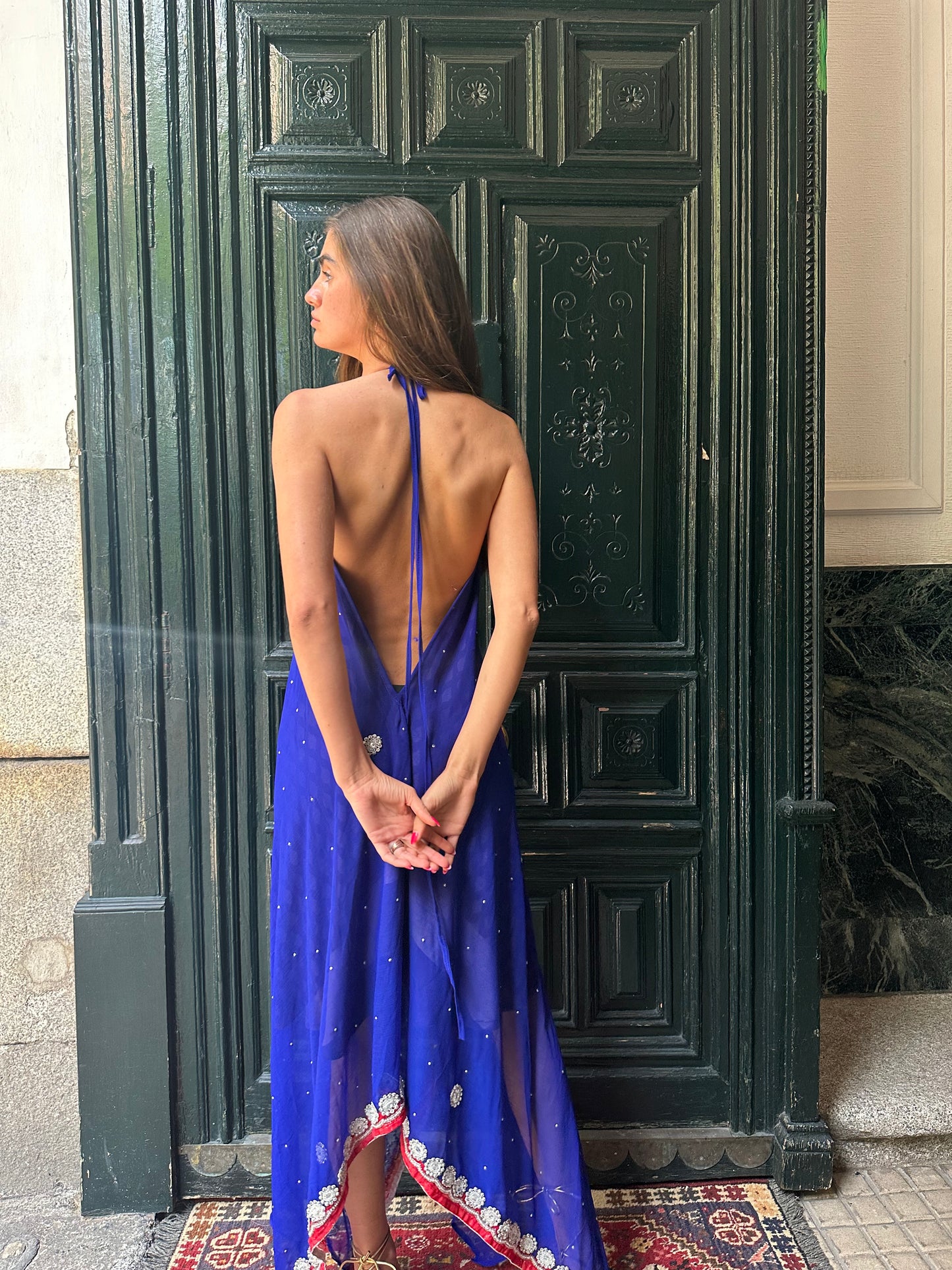 Vestido joya azul