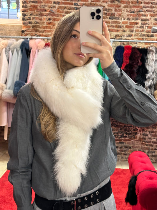 Cuello especial de zorro (blanco)
