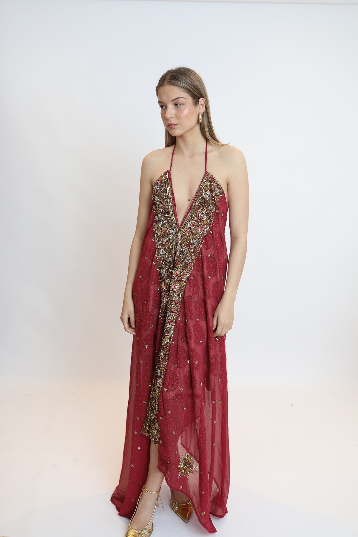 Vestido joya rojo 261