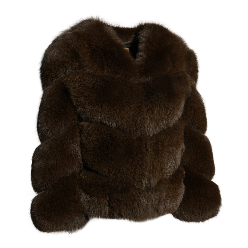 Abrigo DIAGONAL chocolate