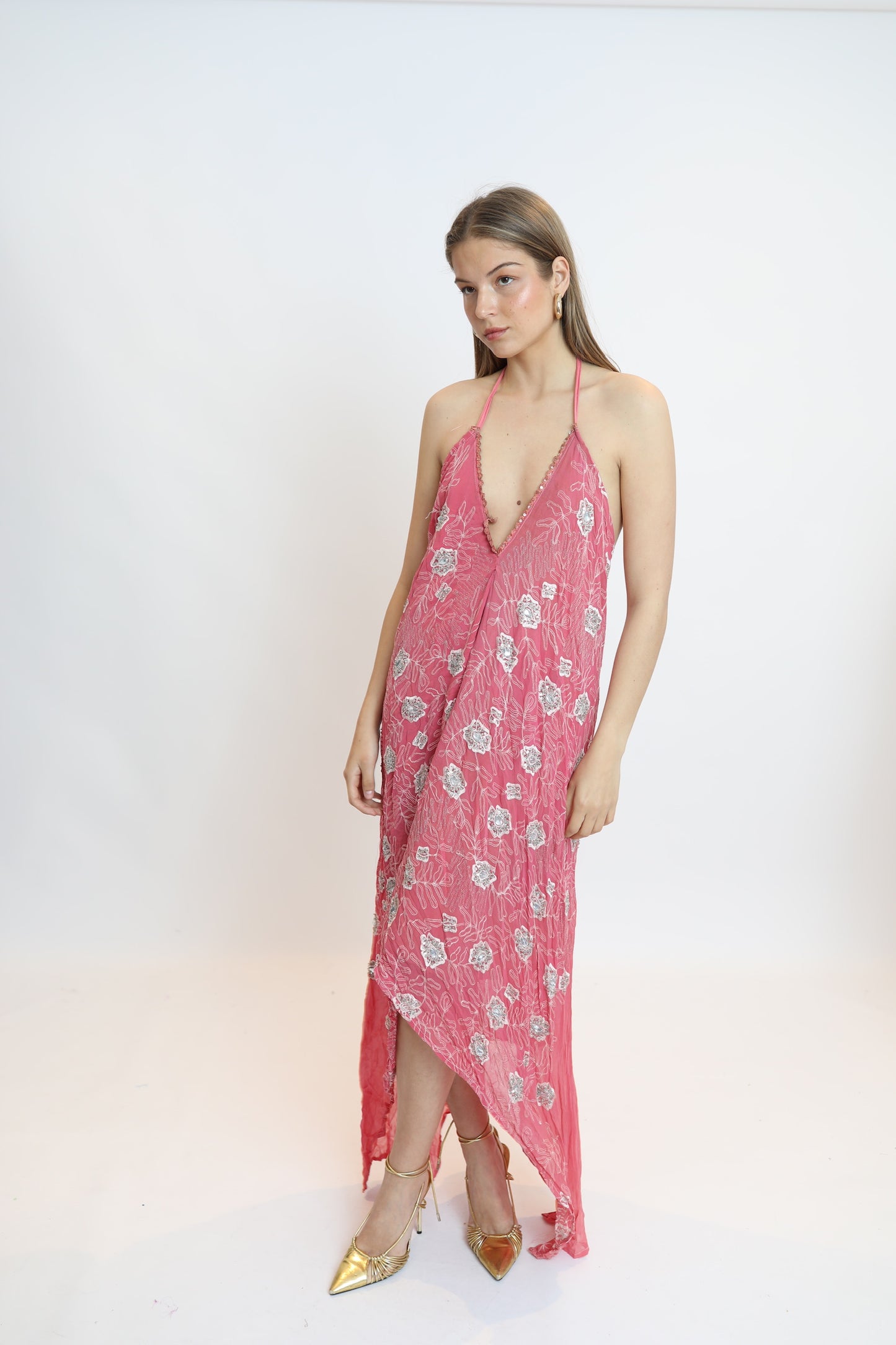 Vestido joya rosa 293