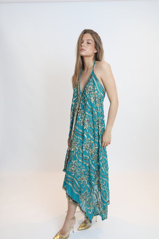 Vestido joya azul 231