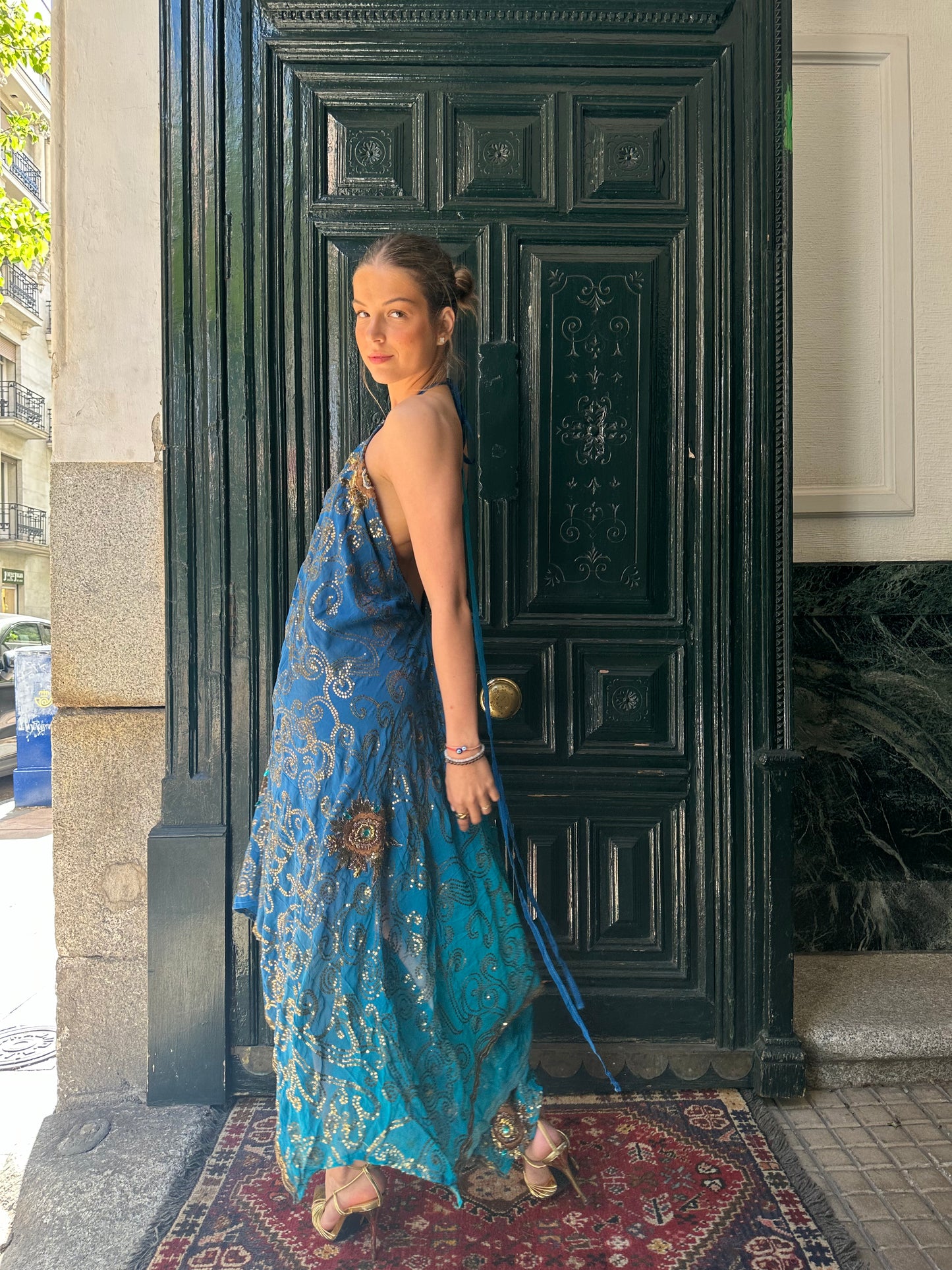 Vestido joya azul