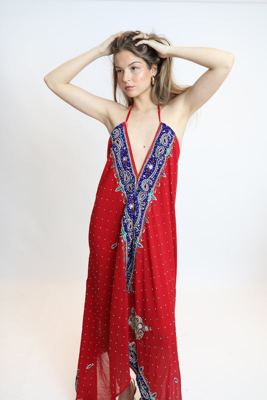 Vestido joya rojo 268