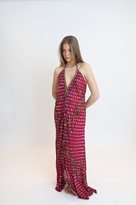 Vestido joya rosa 010
