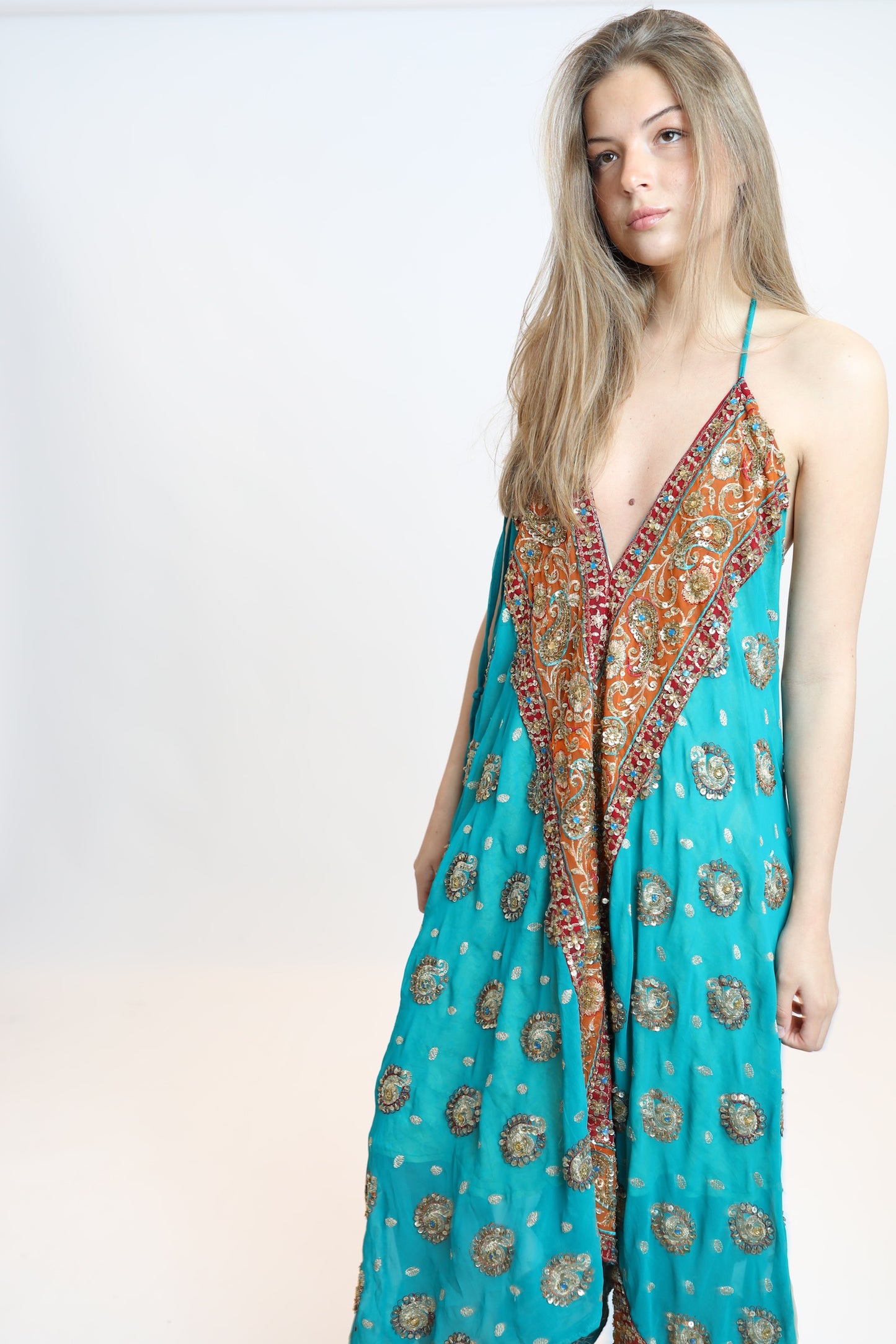 Vestido joya azul 226