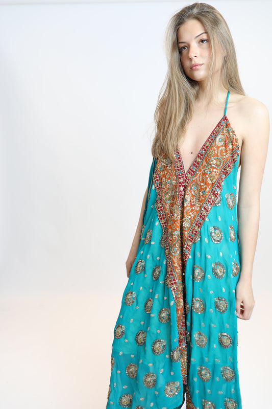 Vestido joya azul 226