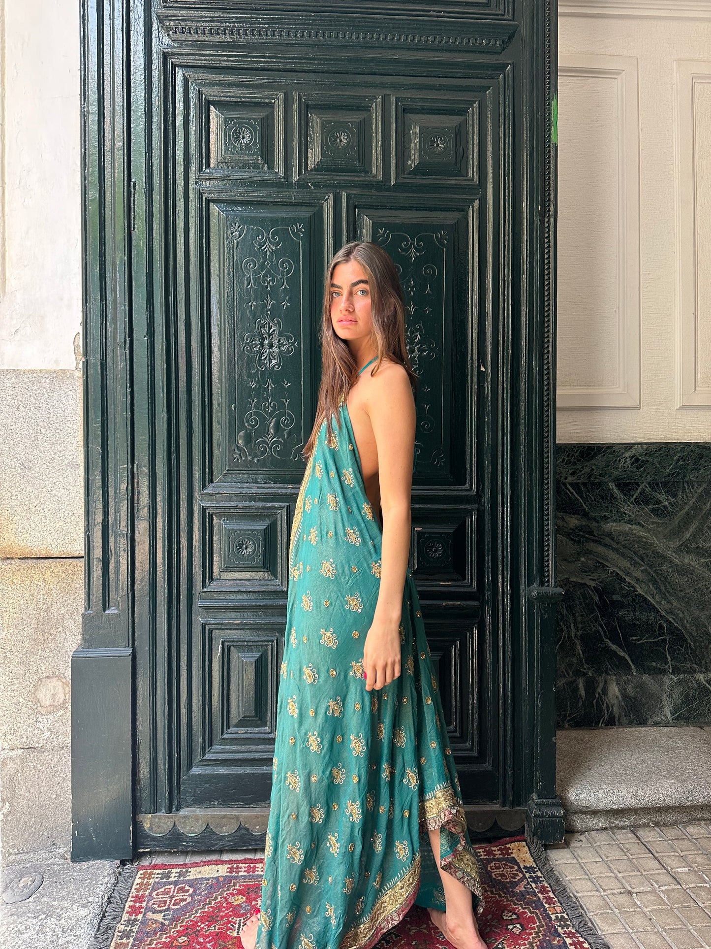 Vestido joya azul