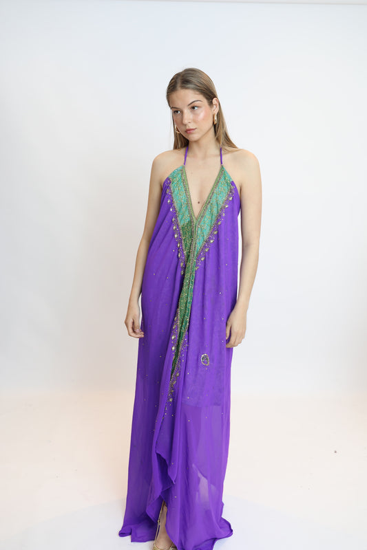 Vestido joya morado 257