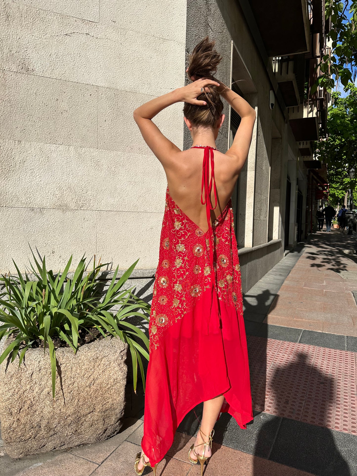 Vestido joya rojo