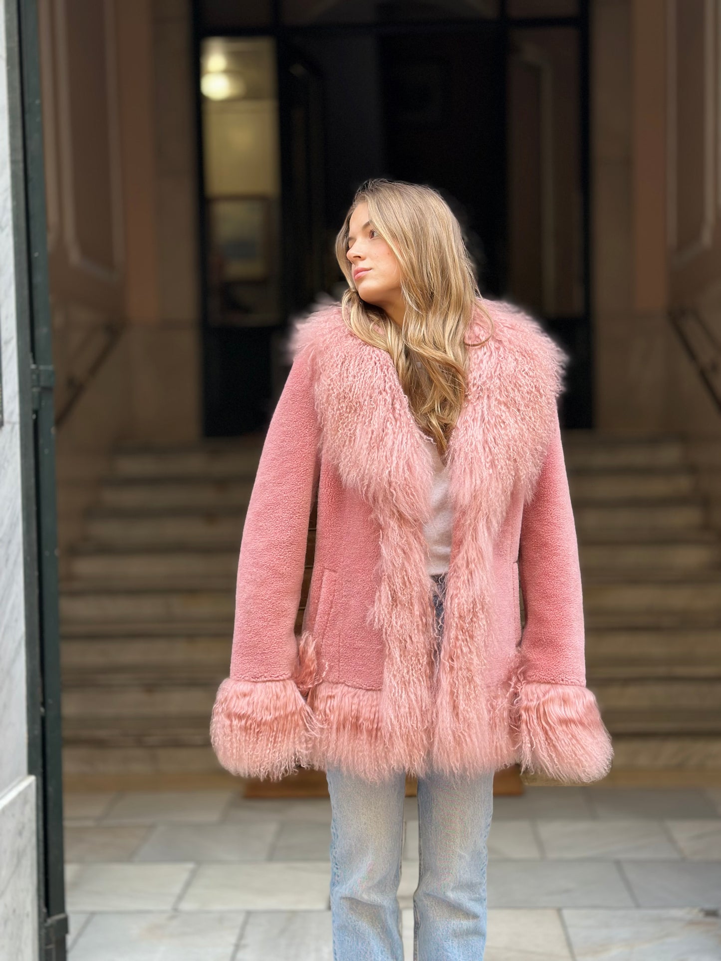 MAHALAI pink coat