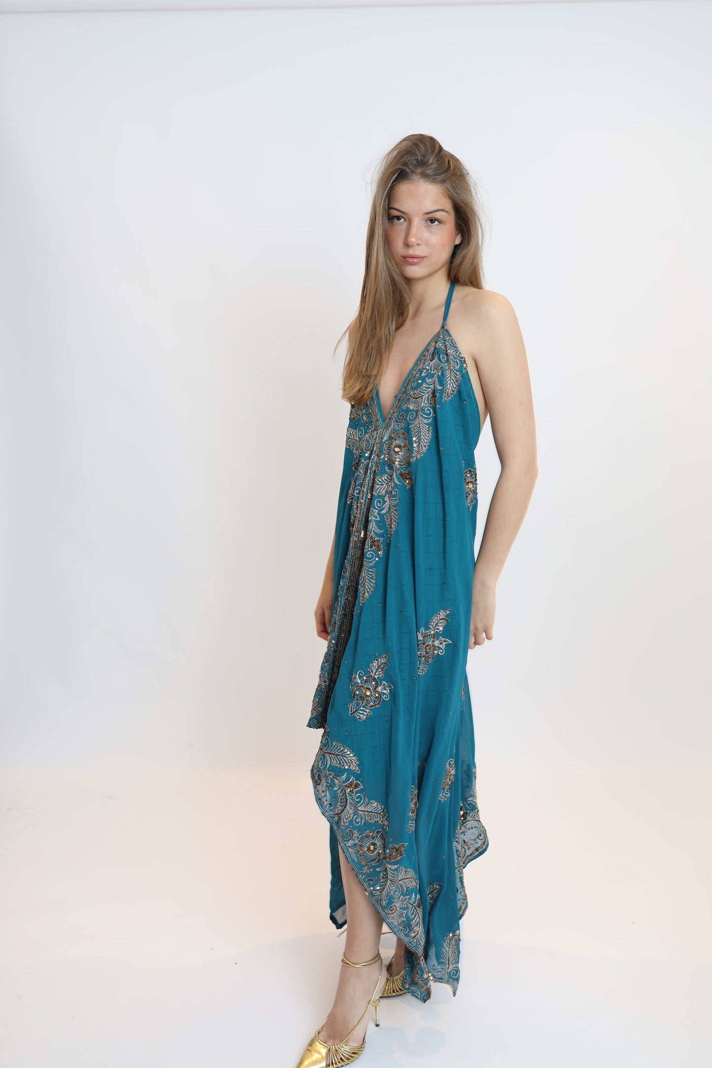 Vestido joya azul 234