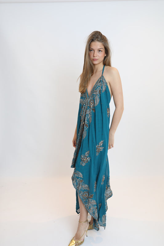 Vestido joya azul 234