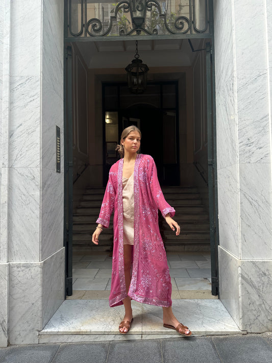 Pink Jewel Caftan