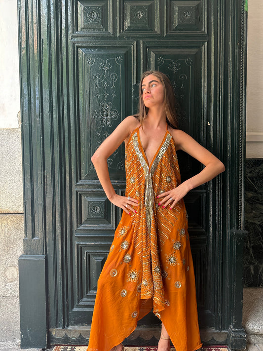 Orange Jewel Dress