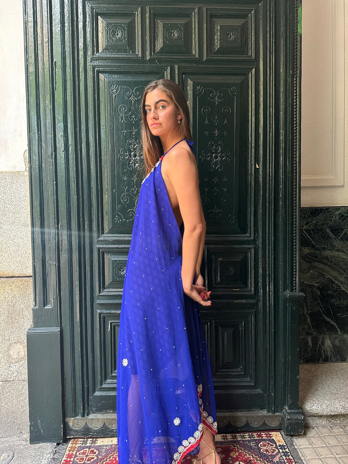 Vestido joya azul