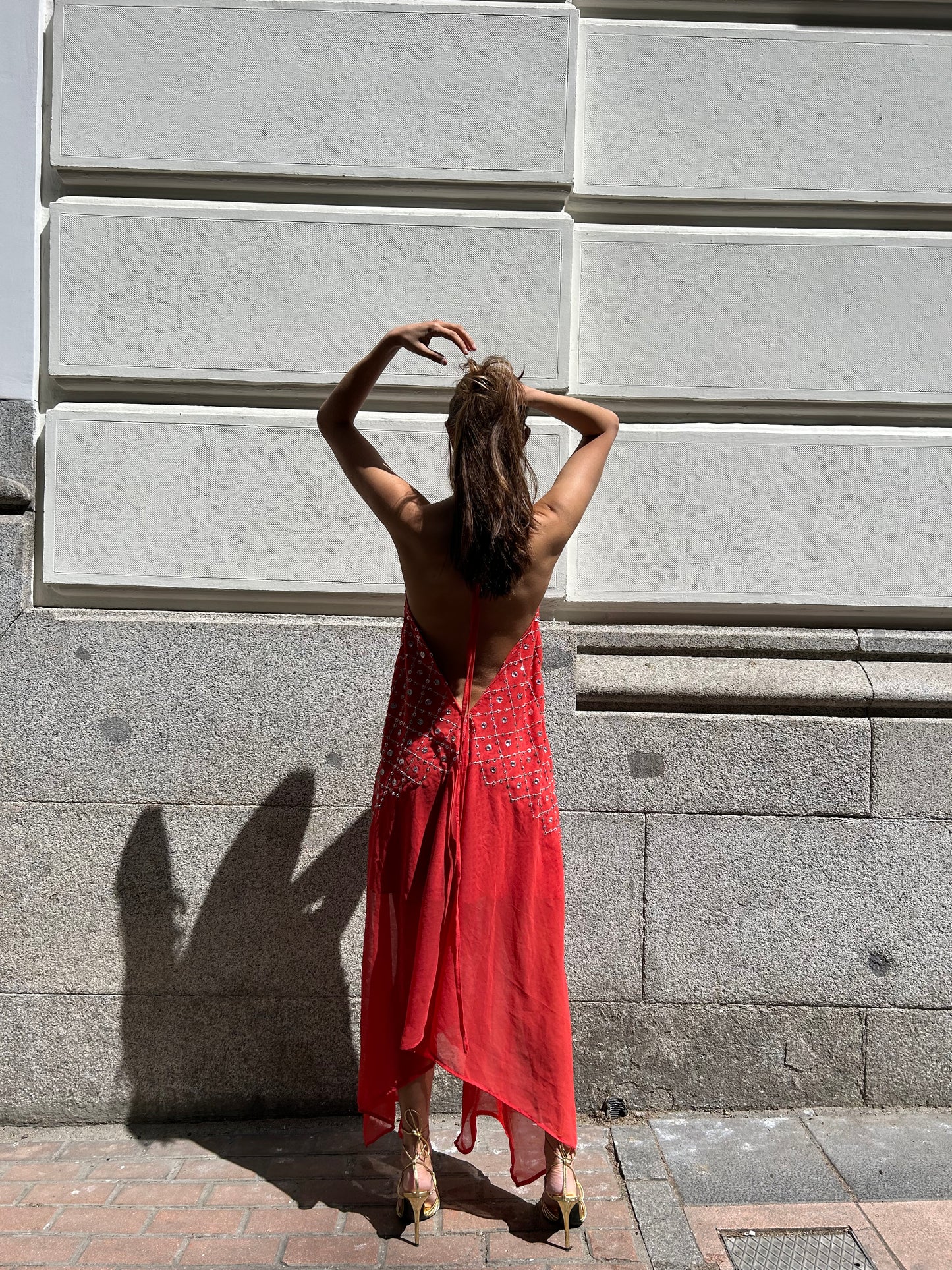 Vestido joya rojo