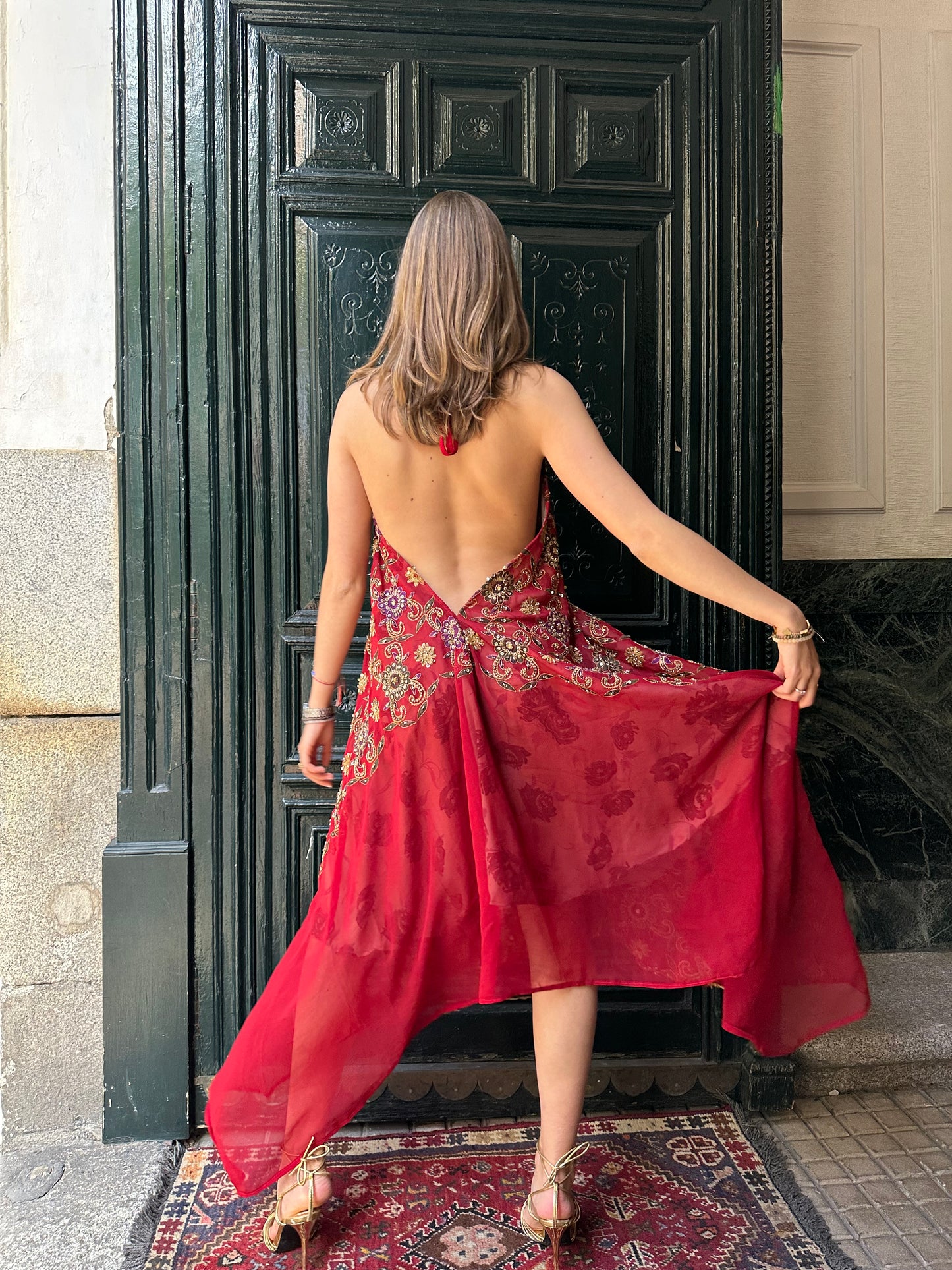 Vestido joya rojo