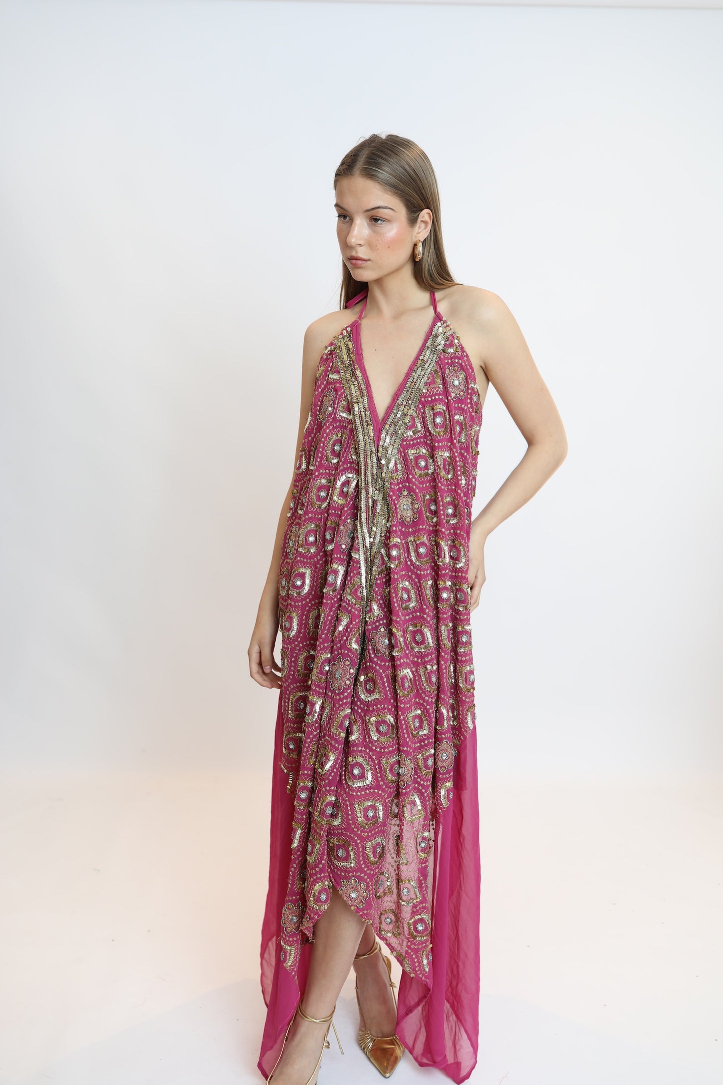 Vestido joya rosa 251