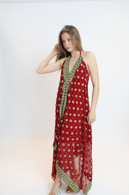 Vestido joya rojo 214