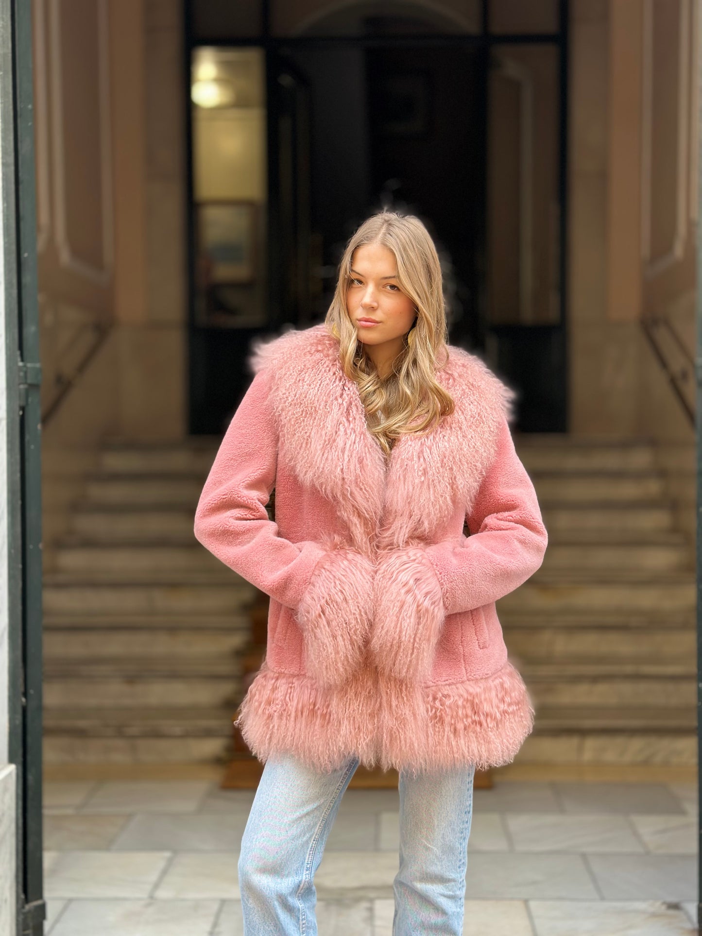 MAHALAI pink coat