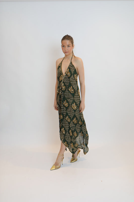 Vestido joya verde 109