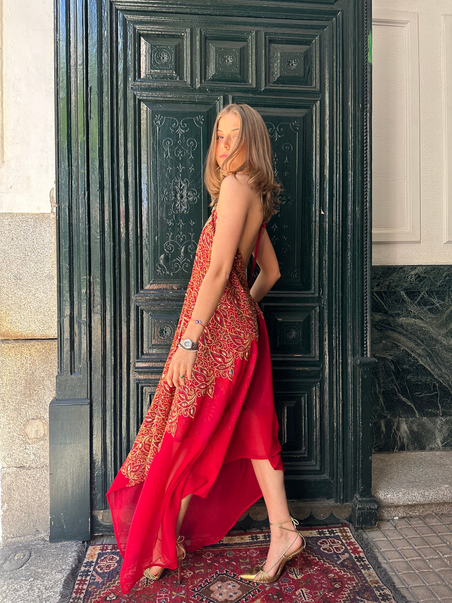 Vestido joya rojo