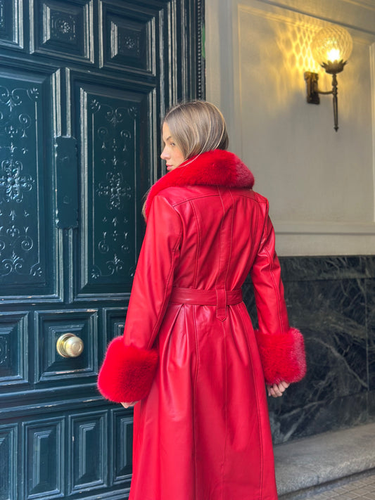 Abrigo vegano estrella rojo edición limitada