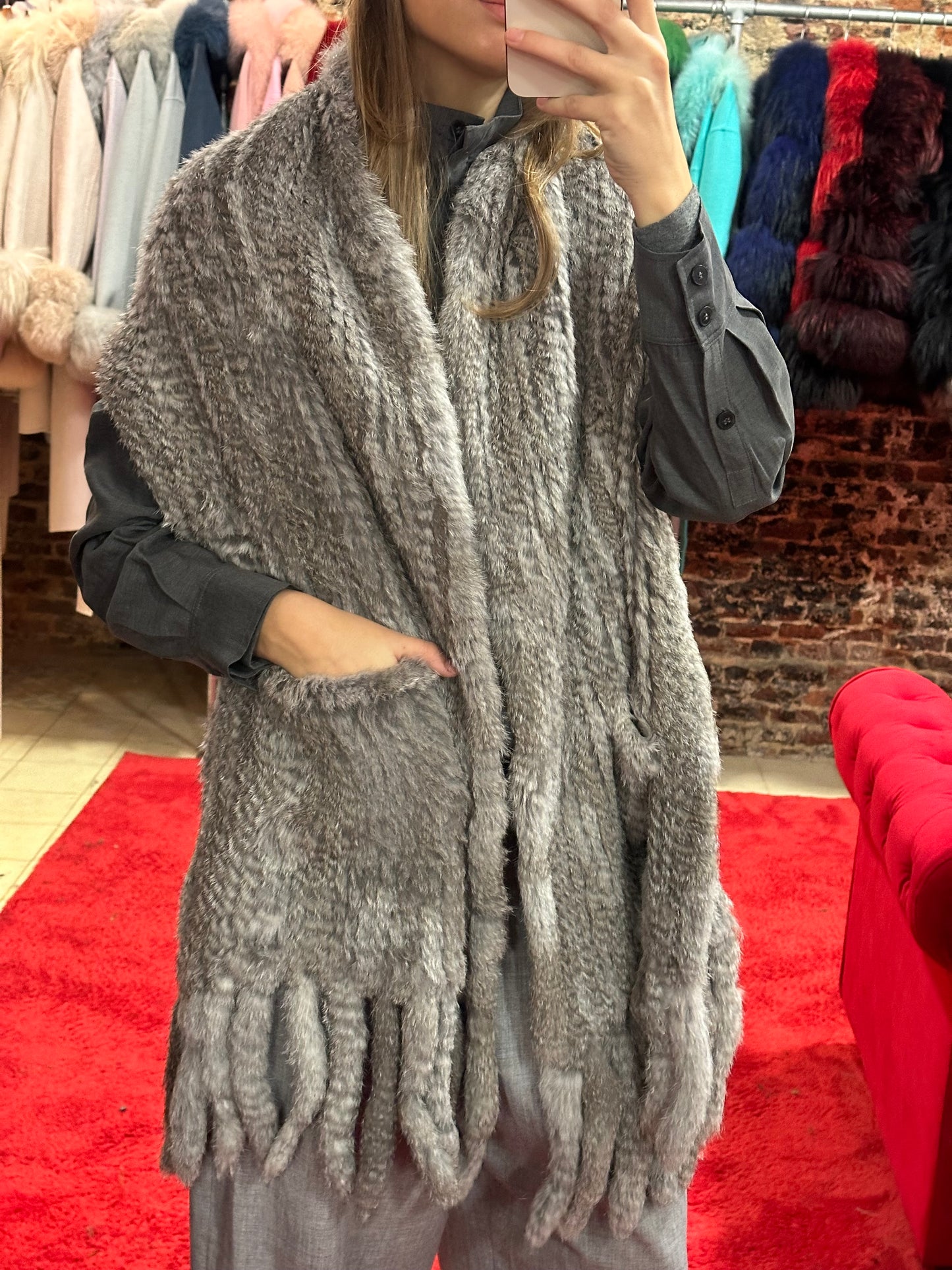 Estola conejo (gris)