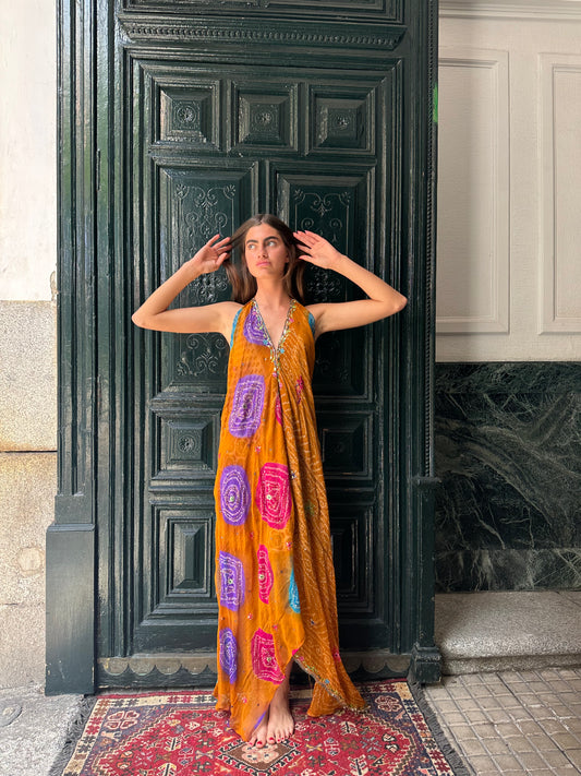 Vestido joya naranja