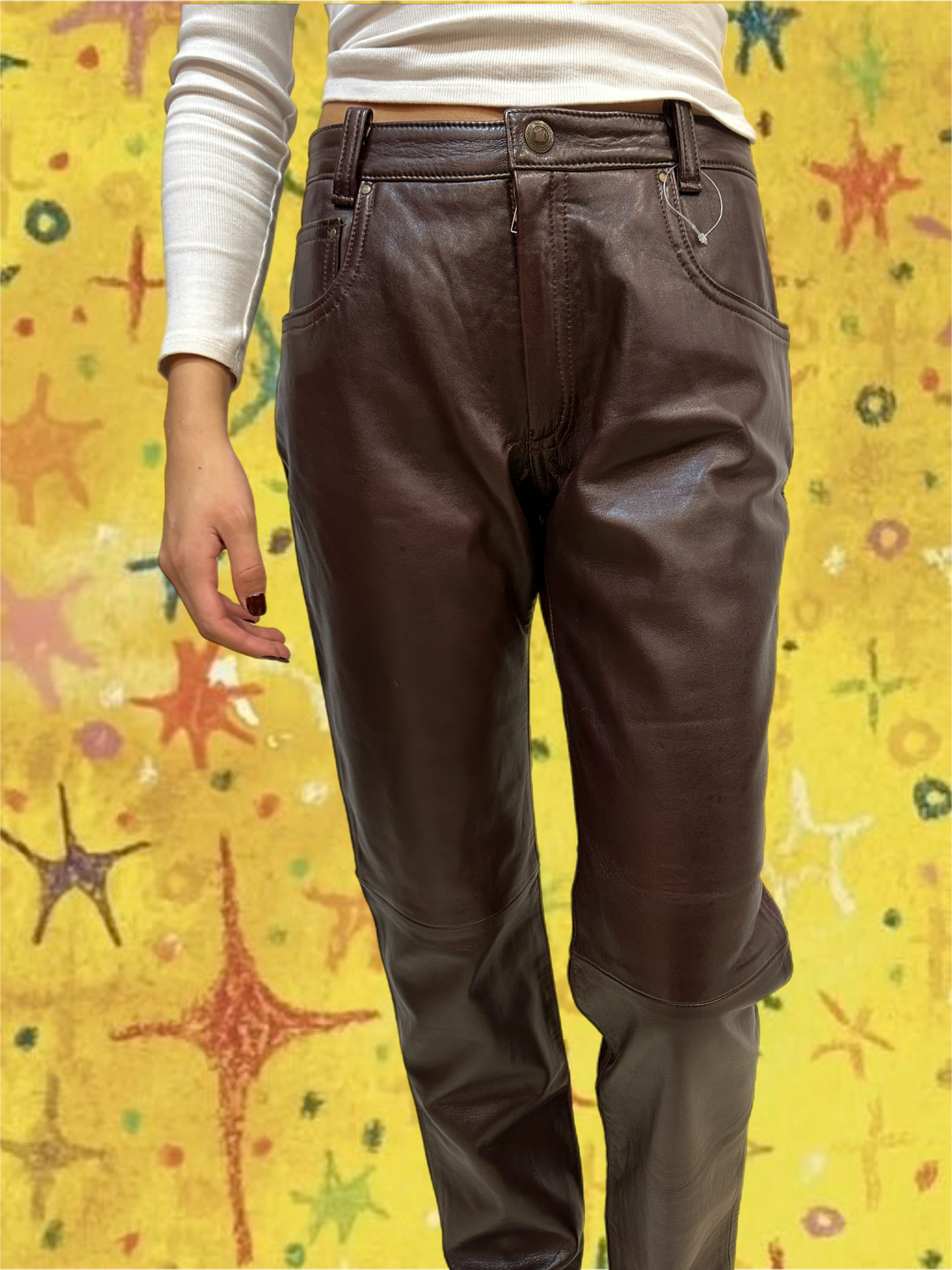 Pantalones Leather 011