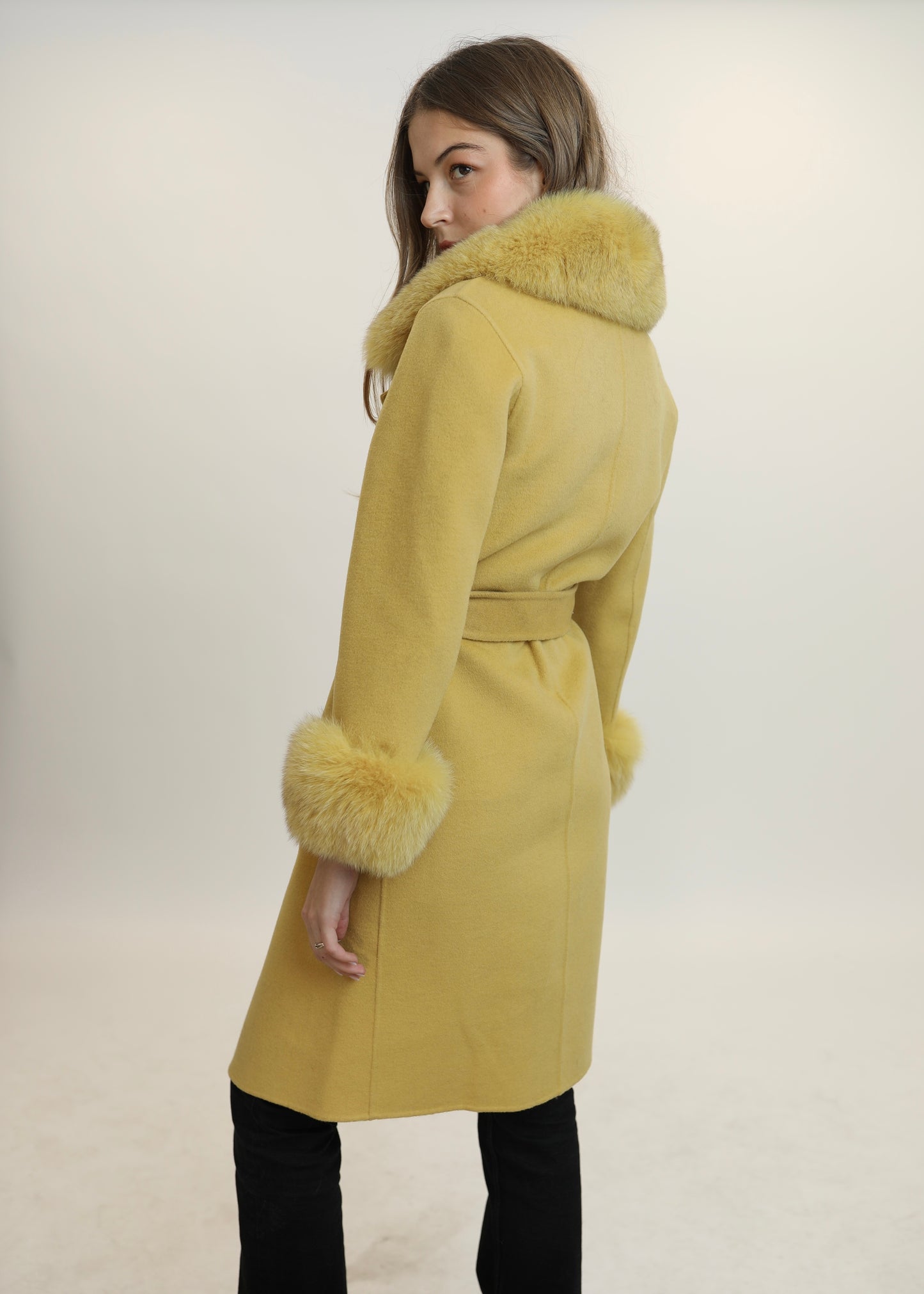 Abrigo Trastevere mostaza