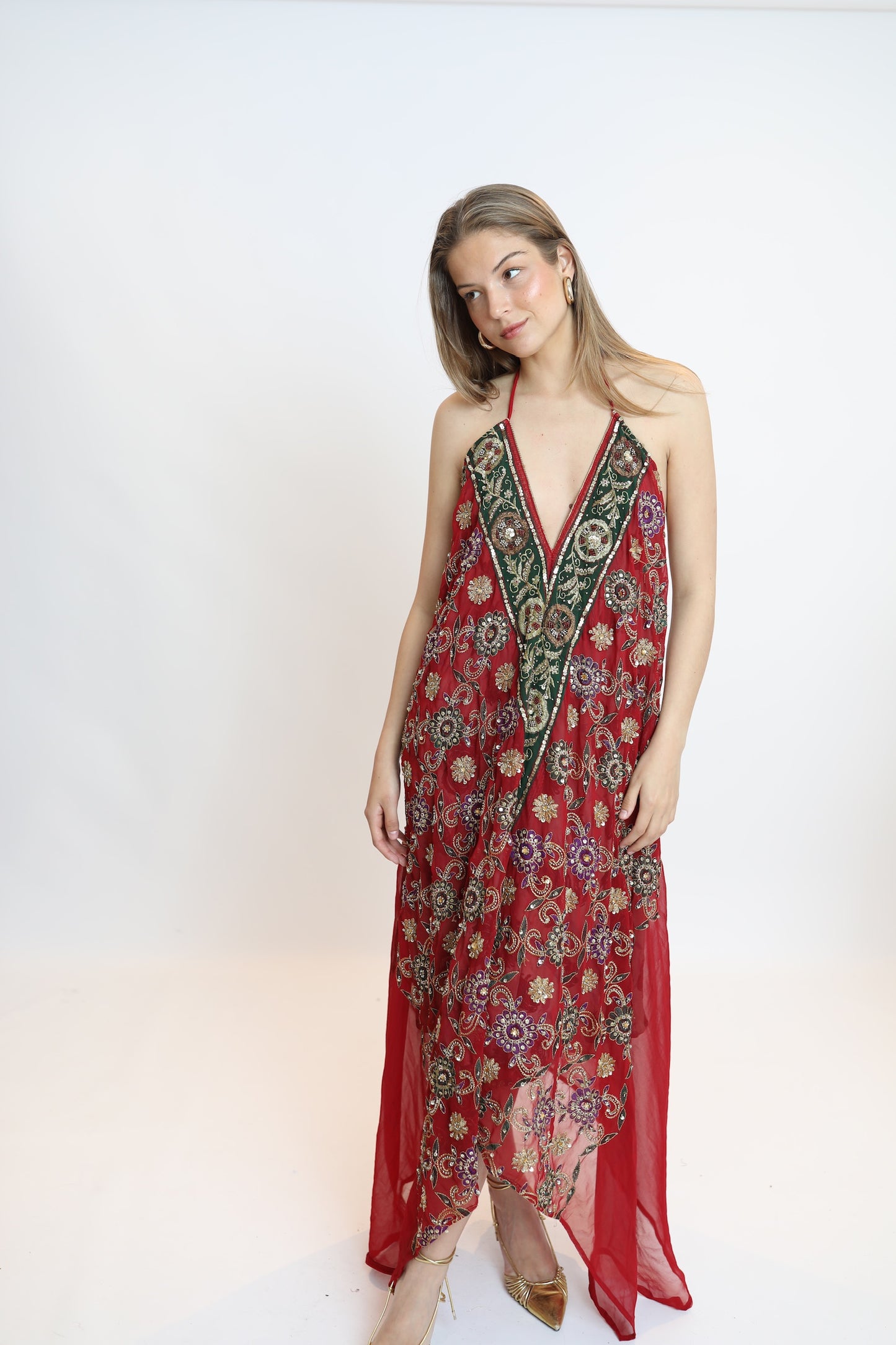 Vestido joya rojo 269