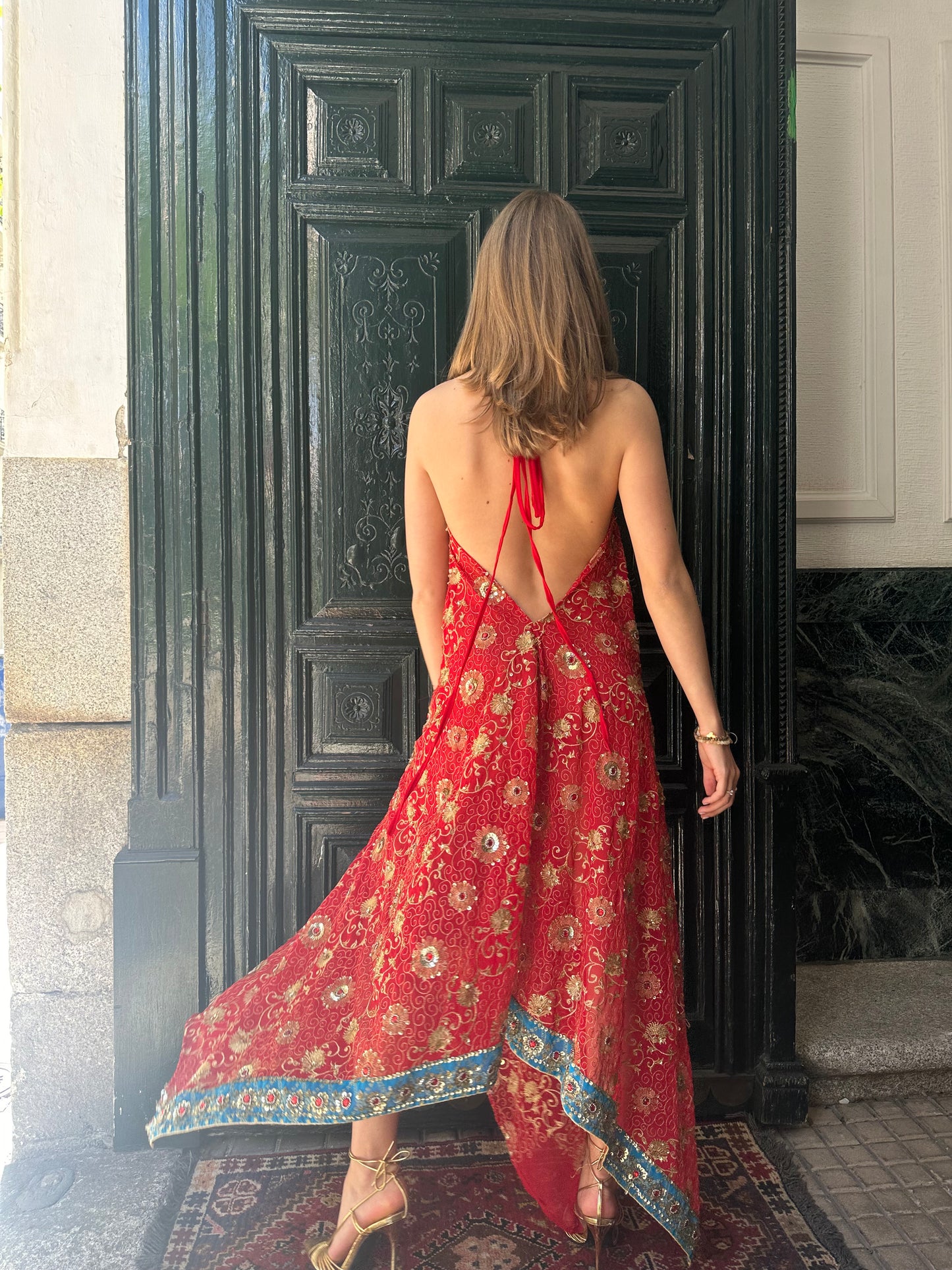 Red jewel dress